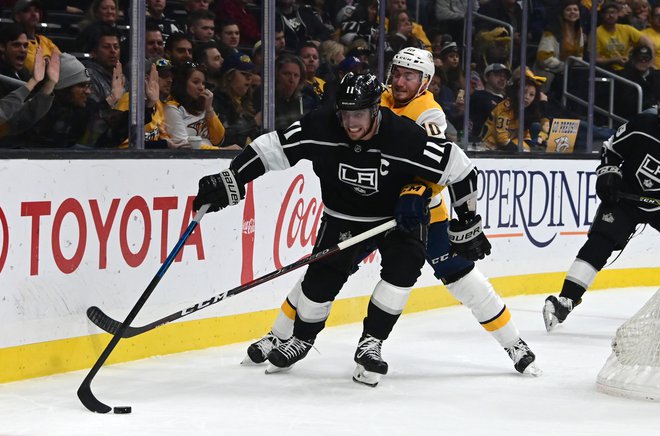 Slovenski as Anže Kopitar bo krenil v svojo 15. sezono v ligi NHL. FOTO: Kirby Lee/Usa Today