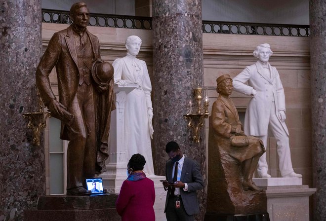 Teksaška demokratska predstavnica Sheila Jackson Lee v krivcih za vdor v kongres vidi zagovornike belske prevlade. Foto Andrew Caballero-reynolds/Afp