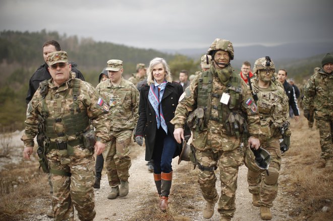 Lynda Blanchard je skrbela predvsem za vojaško sodelovanje med državama. FOTO: Jure Eržen/Delo