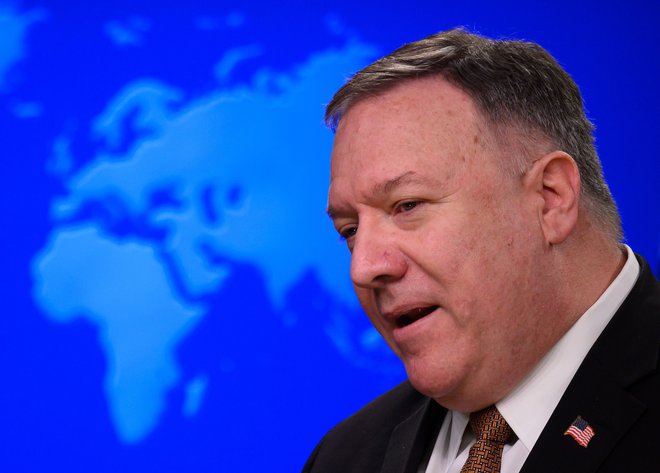 Ameriški državni sekretar Mike Pompeo tik pred odhodom iz State Departmenta obtožuje Kitajsko tudi zaradi covida-19.&nbsp;Foto Andrew Caballero-reynolds/Afp