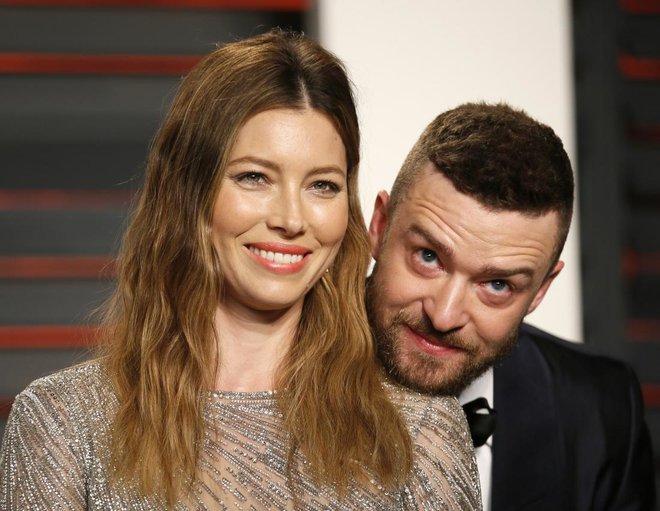 Jessica Biel in Justin Timberlake sta se poročila leta 2012, prvi sin pa se jima je rodil tri leta pozneje. FOTO: Reuters