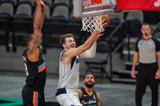 Luka Dončić je imel še en izjemen večer v NBA. FOTO: Daniel Dunn/Usa Today Sports