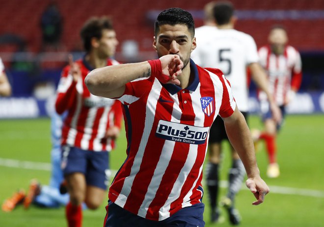 Luis Suarez je ponovno oživel v majici madridskega Atletica. FOTO: Foto Juan Medina/Reuters