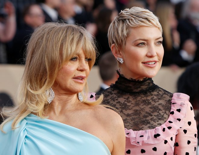 Tako Goldie Hawn kot njena hči Kate Hudson sta se zapisali igralstvu. FOTO: Monica Almeida/Reuters