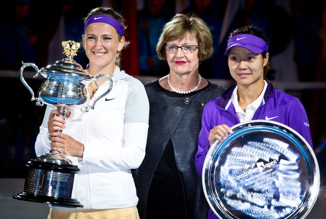 Margaret Court (v sredini) na dogodku Australian Open leta 2013. FOTO: Shutterstock