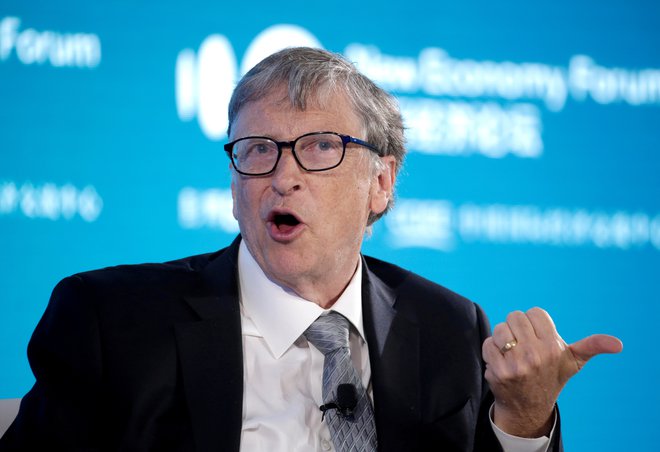 Bill Gates je prepričan, da lahko le cepljenje reši olimpijske igre v Tokiu. FOTO: Jason Lee/Reuters