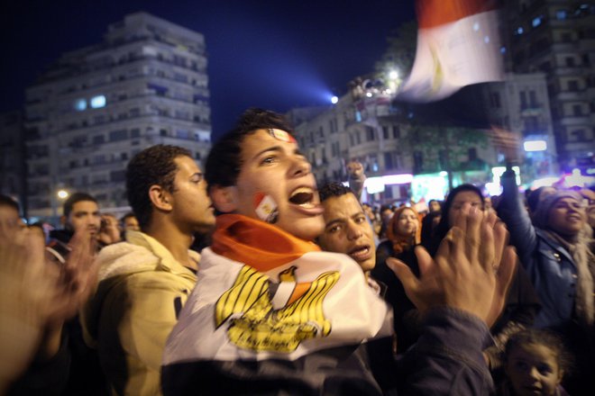 Protesti na trgu Tahrir v Kairu. FOTO: Jure Eržen/Delo
