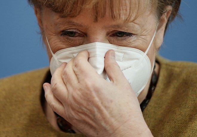 Nemška kanclerka Angela Merkel. FOTO: Michael Kappeler/Reuters