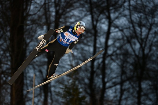 Anže Lanišek včeraj v Willingenu (še) ni pokazal vsega, kar zna.<br />
FOTO: Ina Fassbender/AFP