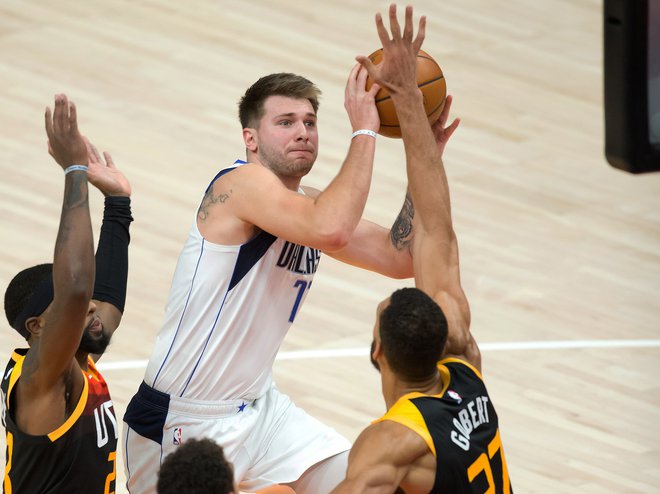 Dallas se je tudi v drugi tekmi proti Utahu prepričal, da je daleč od&nbsp; najboljših in da Luka Dončić ne bo zmogel vsega sam. FOTO: Russell Isabella/Usa Today Sports