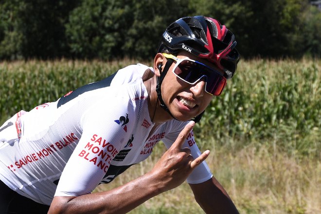 Egan Bernal bo adut Ineosa na Giru. FOTO: Anne-Christine Poujoulat/AFP