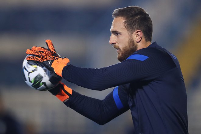 Jan Oblak je v tej sezoni domala nepremaglijv v vratih Atletica, ki prepričljivo vodi v španski ligi. FOTO: Alkis Konstantinidis/AFP