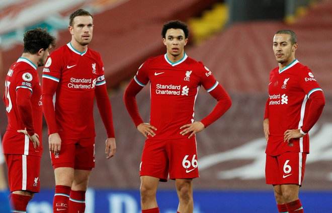 Liverpool bi moral na prvi tekmi osmine finala gostovati v Leipzigu, vendar pa se to ne bo zgodilo. FOTO: Phil Noble/Reuters