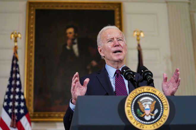 Za ameriškega predsednika Joeja Bidna so zavezništva po svetu velika prednost. Foto Kevin Lamarque/Reuters