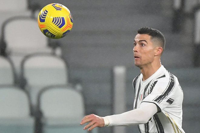 Cristiano Ronaldo je z vodilnim golom odprl pot k Juventusovi zmagi proti Romi. FOTO: Isabella Bonotto/AFP