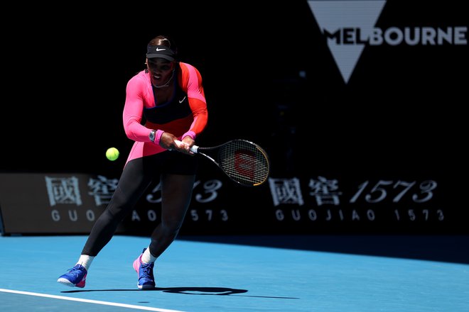 Sedemkratna zmagovalka turnirja Serena Williams je hitro opravila s svojim dvobojem. FOTO: Loren Elliott/Reuters