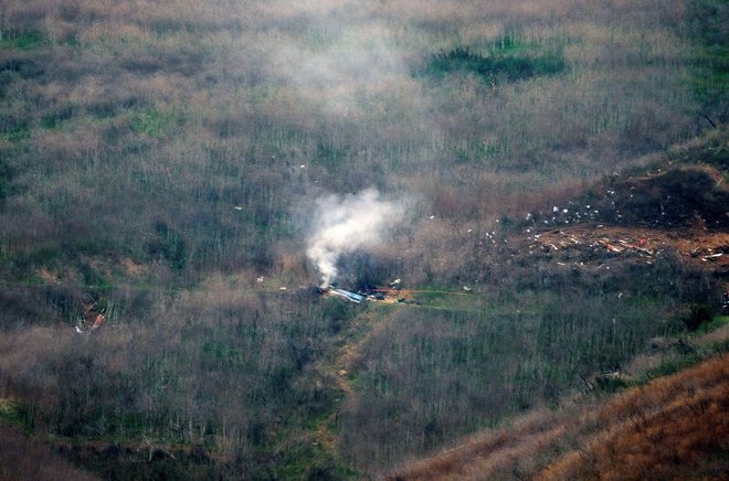 Tragična nesreča se je zgodila 26. januarja lani pri&nbsp;Calabasasu. FOTO: Ringo Chiu/Reuters