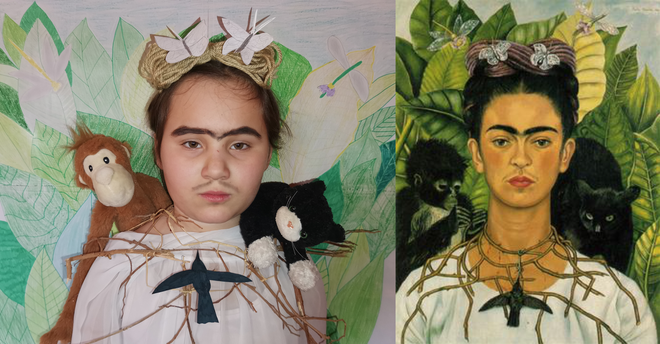 Valentina Lapornik kot Frida Kahlo.