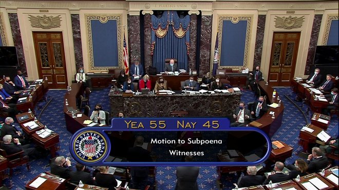 Ameriški senat se je zavzel za povabilo pričam.  Foto U.s. Senate Tv U.s. Senate Tv Via Reuters