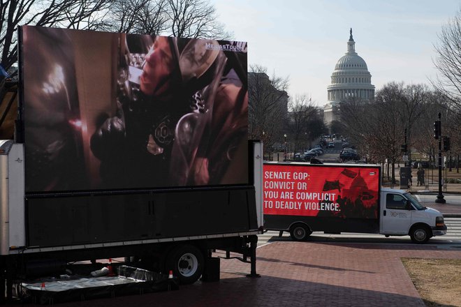 Washingtonski nemiri s šestega januarja. Foto Brendan Smialowski Afp