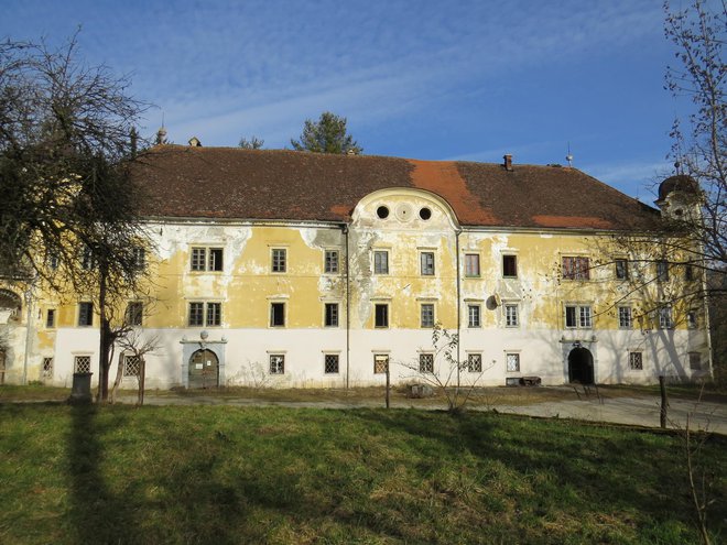 Streha na gradu je dotrajana in tudi omet odpada. FOTO: Bojan Rajšek/Delo