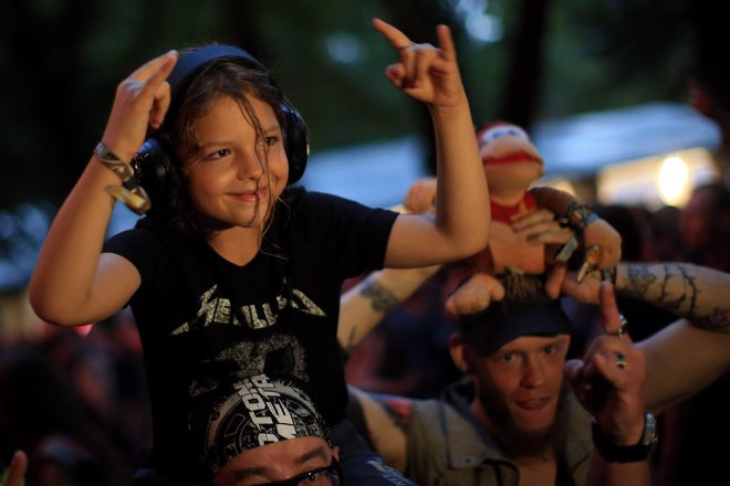 Festival je v najboljših dneh na sotočje Tolminke in Soče privabil več kot 12.000 ljubiteljev metala. FOTO: Tomi Lombar/Delo