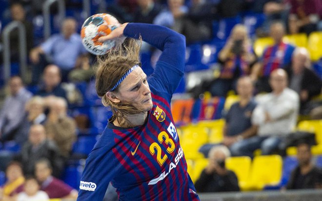 Jure Dolenec v Barceloni nosi dres s številko 23, ki je bila dolgo zaščitni znak Uroša Zormana. FOTO: Barca Lassa