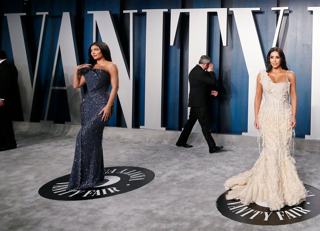 Kylie Jenner in Kim Kardashian. FOTO: Danny Moloshok, Reuters