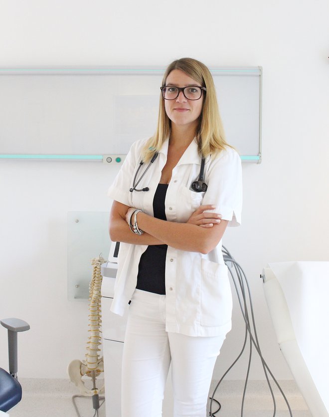 Zdravnica Marija Lucija Antolič, specializantka medicine dela, prometa in športa, je ena od štirih razvijalcev platforme.