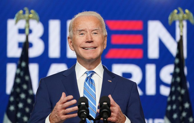 Joe Biden trka na vrata Bele hiše. FOTO: Kevin Lamarque/ Reuters