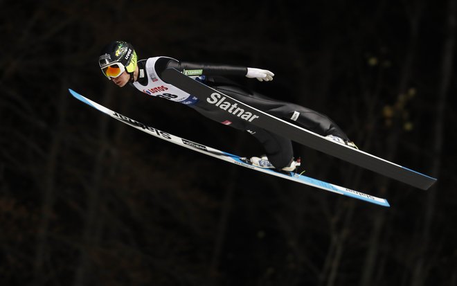 Anže Lanišek je reševal slovensko čast v Visli. FOTO: Kacper Pempel/Reuters