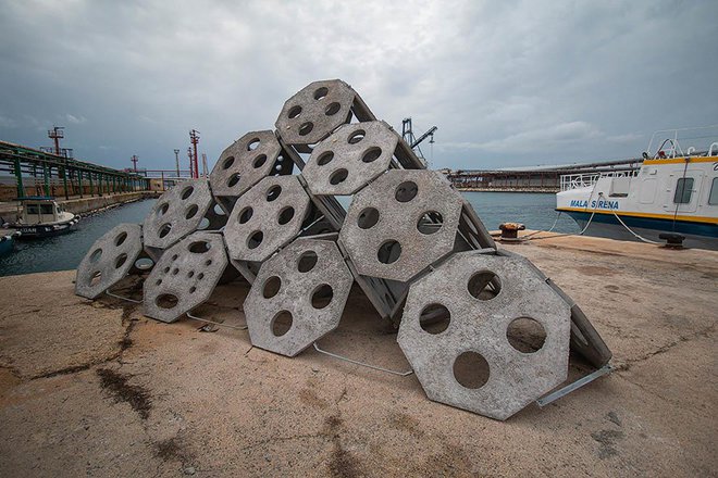 Hrvaški pilotni podmorski greben bodo potopili ob otok Ošljak. FOTO: 057.INFO/SAŠA ČUKA