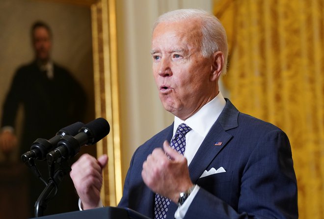 Joe Biden je na münchenski varnostni konferenci nastopil že velikokrat, tokrat z naklonjeno poslanico Evropi prvič kot ameriški predsednik. FOTO: Kevin Lamarque/Reuters