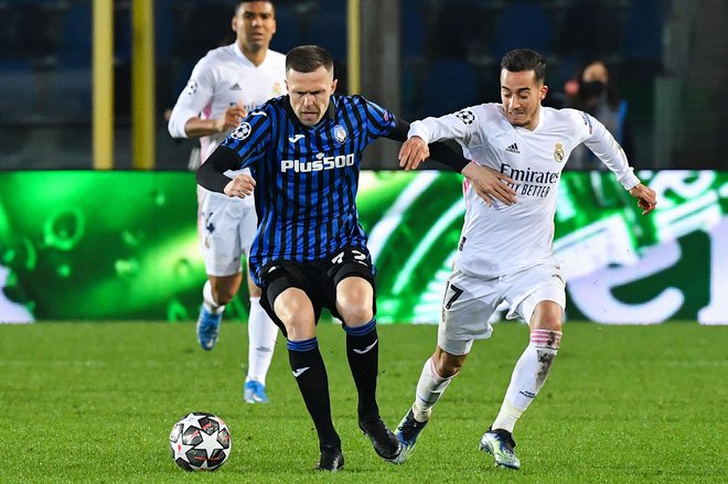 Slovenski reprezentant Josip Iličić je kot ponavadi garal na vso moč. FOTO: Tiziana Fabi/AFP