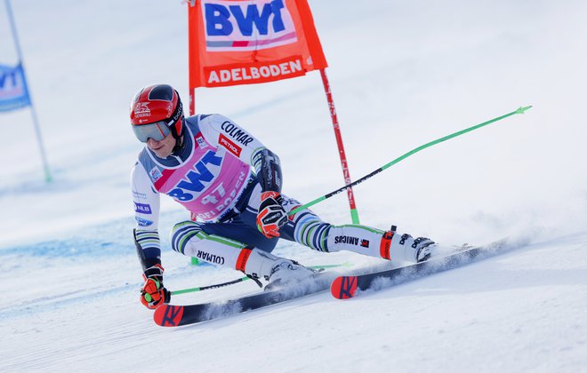 Štefanu Hadalinu je uspela najboljša veleslalomska uvrstitev v svetovnem pokalu, prvič je tudi med deseterico. FOTO: Denis Balibouse/Reuters