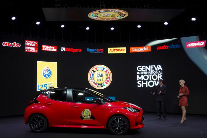 Toyota yaris je evropski avto leta 2021.<br />
<br />
FOTO: Salvatore Di Nolfi/ /Reuters