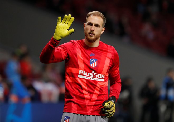 Jan Oblak je nazorno pokazal, koliko točk prednosti uživa Atletico pred Realom in Barcelono - velikih 5. FOTO: Susana Vera/Reuters