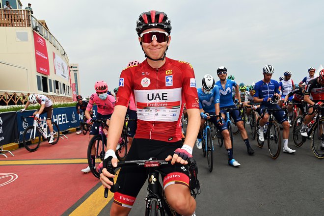 Tadej Pogačar je po zmagi na dirki po ZAE med favoriti tudi v Toskani. FOTO: Gian Mattia d&#39;Alberto/Lapresse/UAE Tour