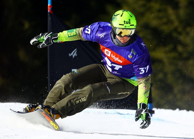 Na svetovnem prvenstvu je bil v paralelnem veleslalomu izmed Slovenci najboljši Tim Mastnak s 13. mestom. FOTO: Borut Zivulovic/Reuters