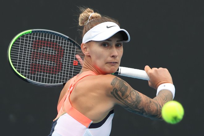 Polona Hercog je v tem koledarskem letu v petih nastopih štirikrat izgubila. FOTO: Brandon Malone/AFP