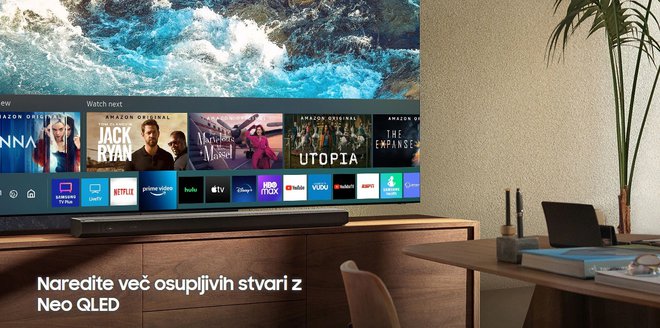 Smart TV vam zagotavlja brezhibno sodobno izkušnjo. FOTO: Samsung