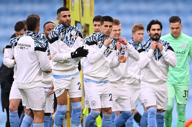 Manchester City bo gostil Nemce v Budimpešti. FOTO: oto Laurence Griffiths/Reuters