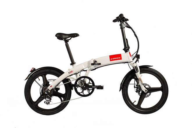 Zložljivo električno kolo S-Bikes F50e. FOTO: Arhiv proizvajalca