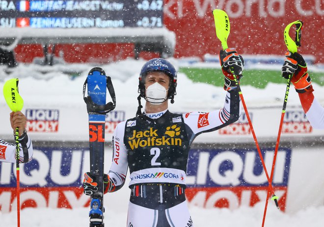 Clement Noel je najbolje opravil s progo v Kranjski Gori. FOTO: Borut Živulović/Reuters