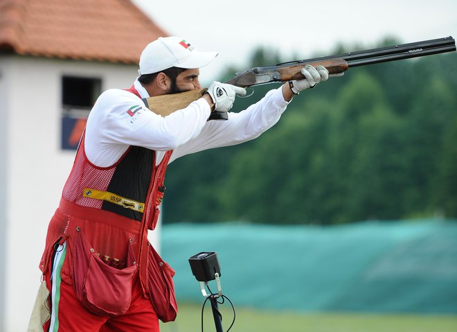 Gaj pri Pragerskem leta 2011, ko zapletov med Igorjem Rakušo in papirnico v Radečah še ni bilo. Na sliki Seaed Al Maktoun, prestolonaslednik Dubaja. FOTO: Tadej Regent/Delo