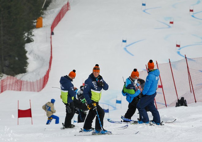 Klemen Bergant je bil ob vitranškem koncu tedna zadovoljen le z drugim Hadalinovim veleslalomskim nastopom. Foto Matej Družnik/Delo