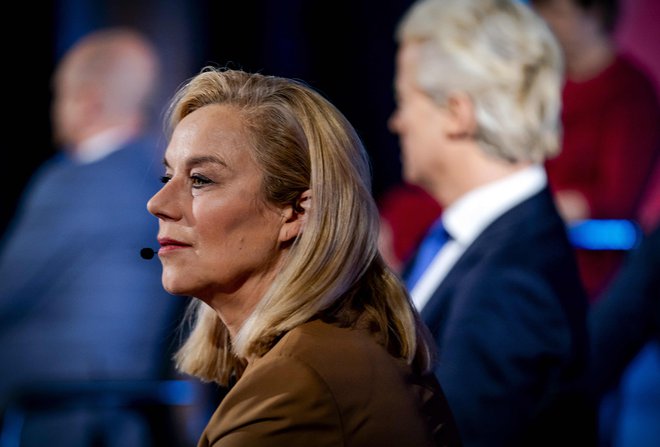 Sigrid Kaag in stranki D66 je uspelo poskrbeti za največje presenečenje tokratnih volitev. Foto: Bart Maat/Afp