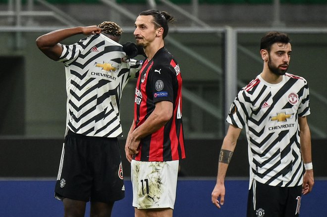 Zlatan Ibrahimović je bil razočaran po porazu z Manchester Unitedom, za katerega je igral v  letih 2016-18. FOTO: Marco Bertorello/AFP