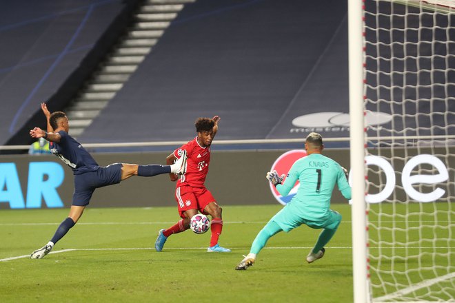 Finalni obračun pretekle sezone je odločil Kingsley Coman. FOTO: Miguel A. Lopes/AFP