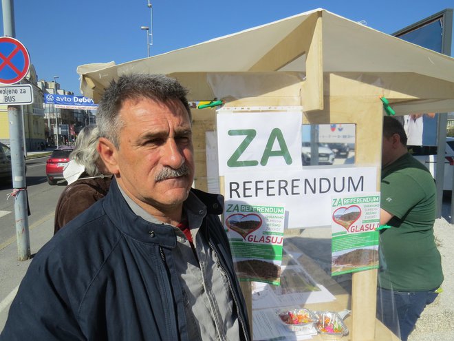 Ivan Pšag je prepričan, da bodo volivci podprli zahtevo za izvedbo referenduma. FOTO: Bojan Rajšek/Delo